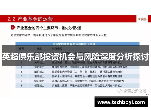 英超俱乐部投资机会与风险深度分析探讨